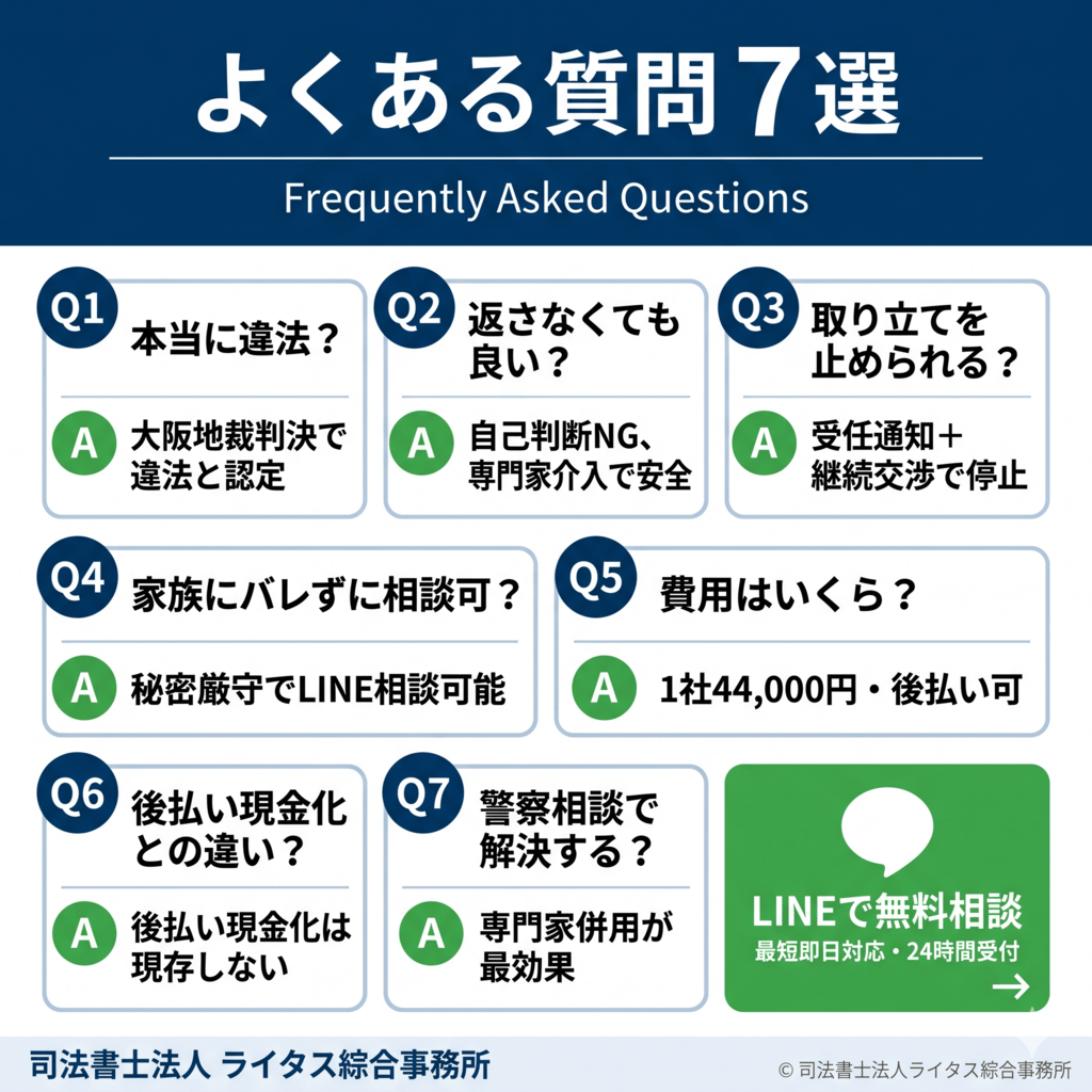 先払い買取に関するよくある質問7選